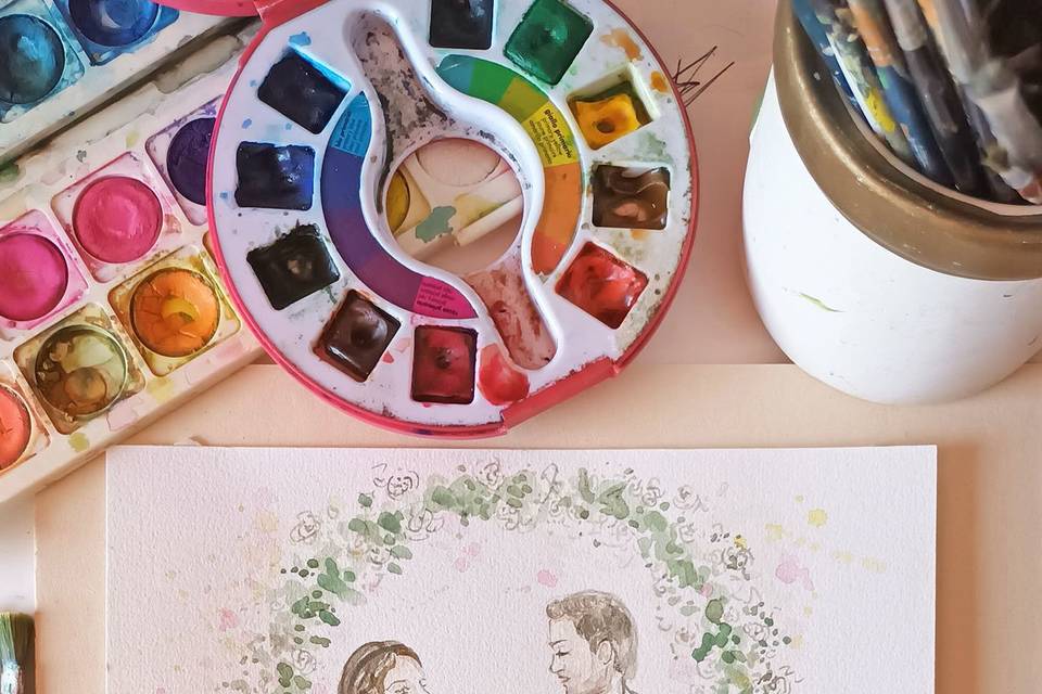 Sketches Live painting