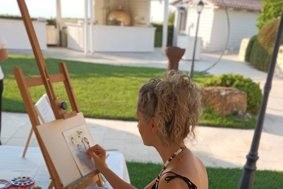 Live Painting Matrimonio