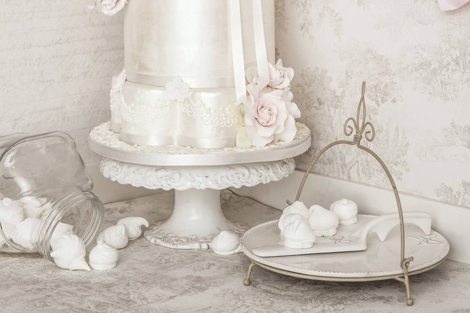 Wedding cake alla rosa
