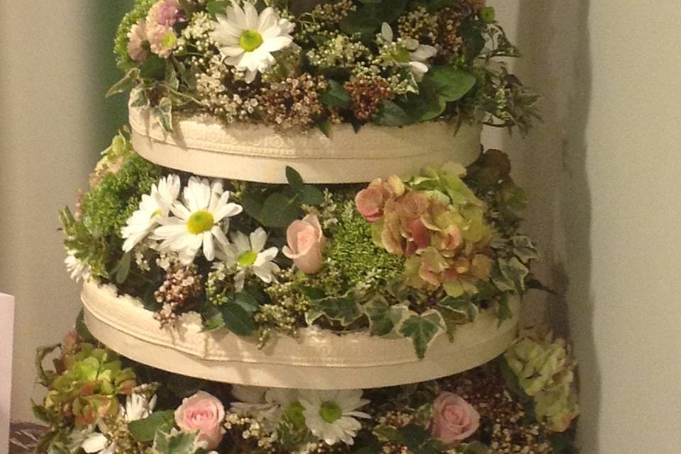 Torta nuziale di fiori