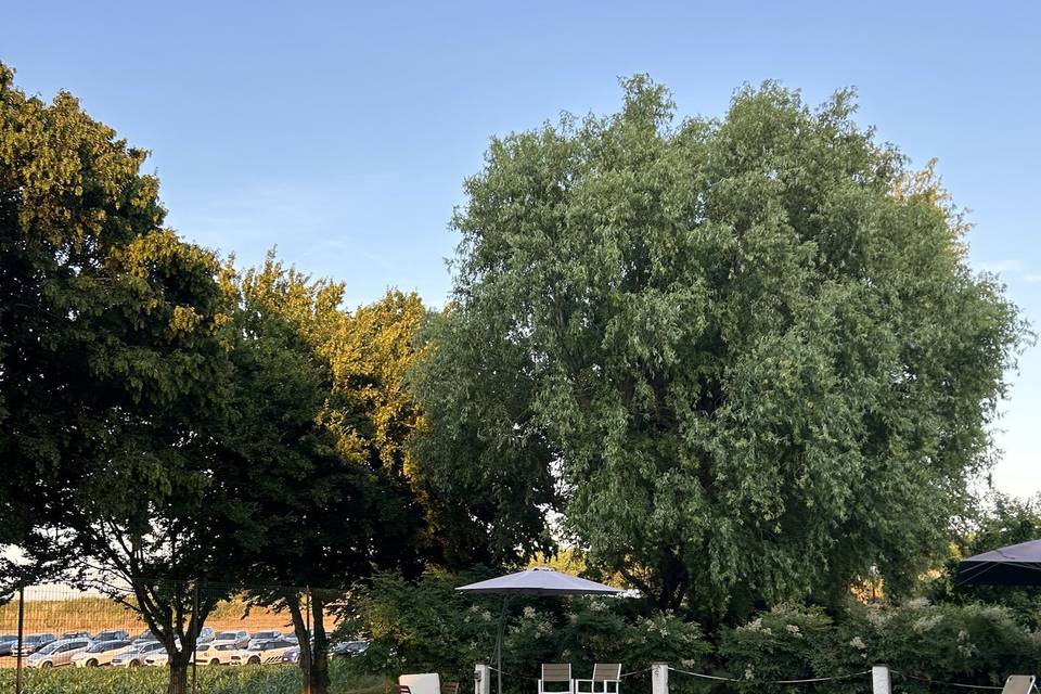Piscina al tramonto