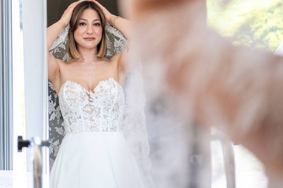 Sposa Riflesso Specchio