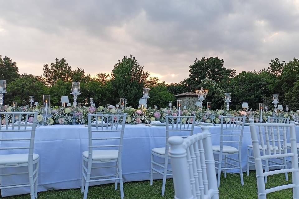 Allestimento esterno cena