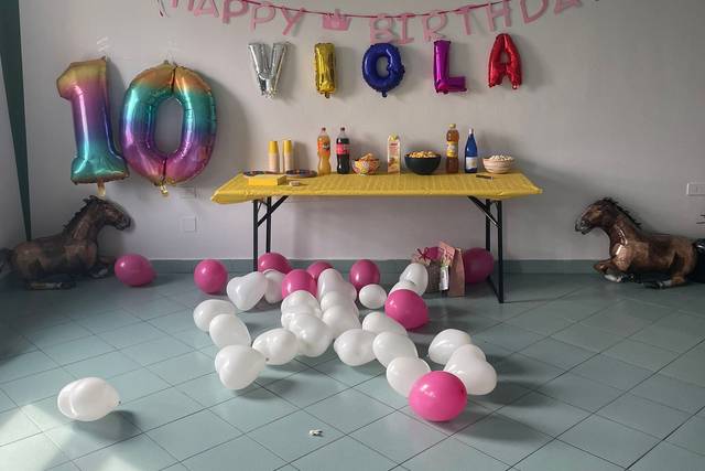 Allestimento compleanno Viola