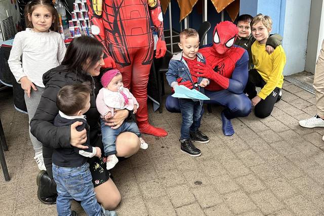 Iron Man e Spiderman per Leo