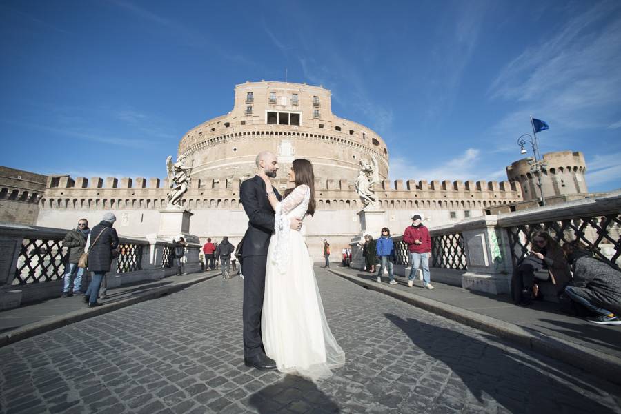 Castel Sant'Angelo Winter Wed