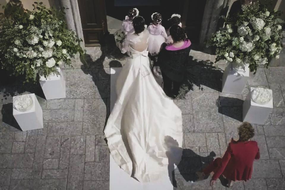 Wedding sposa drone