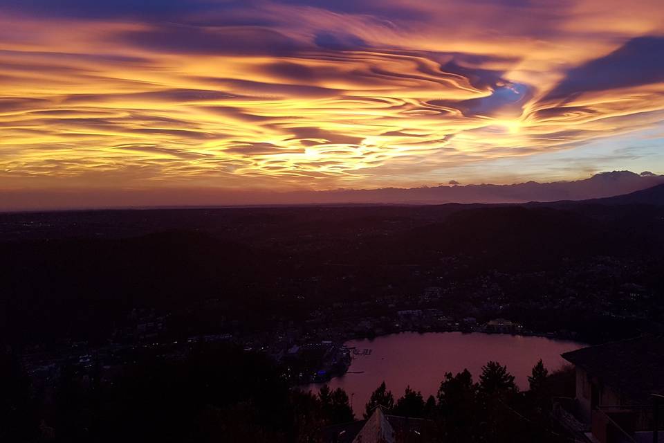 Tramonto dalla terrazza Bellav