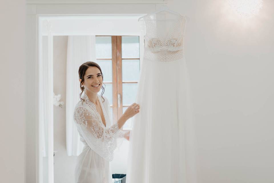 La sposa e il suo vestito