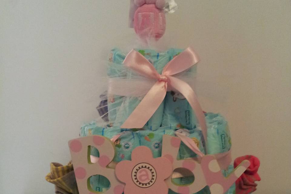 Torta di pannolini-diaper cake