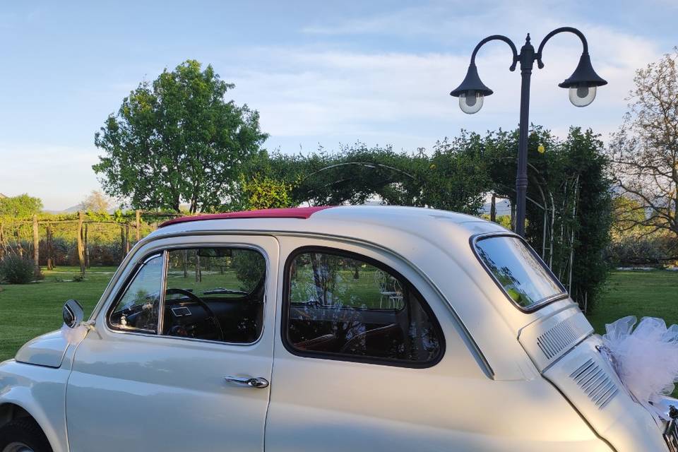 Matrimonio in Fiat 500 Vintage