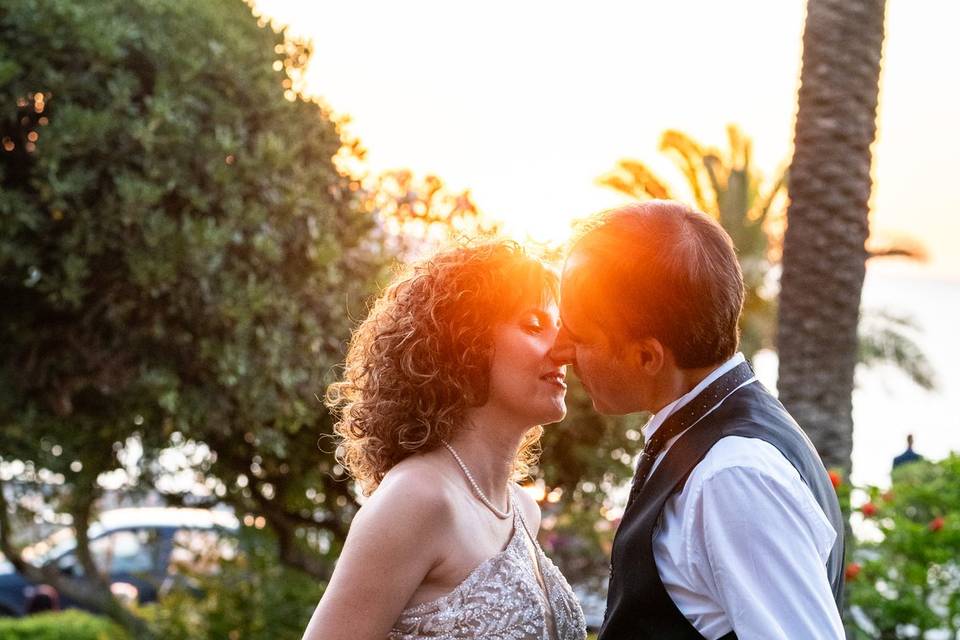 Baci al tramonto
