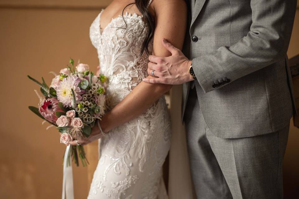 Bouquet sposa protea