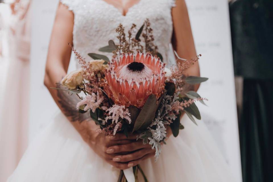 Bouquet sposa protea