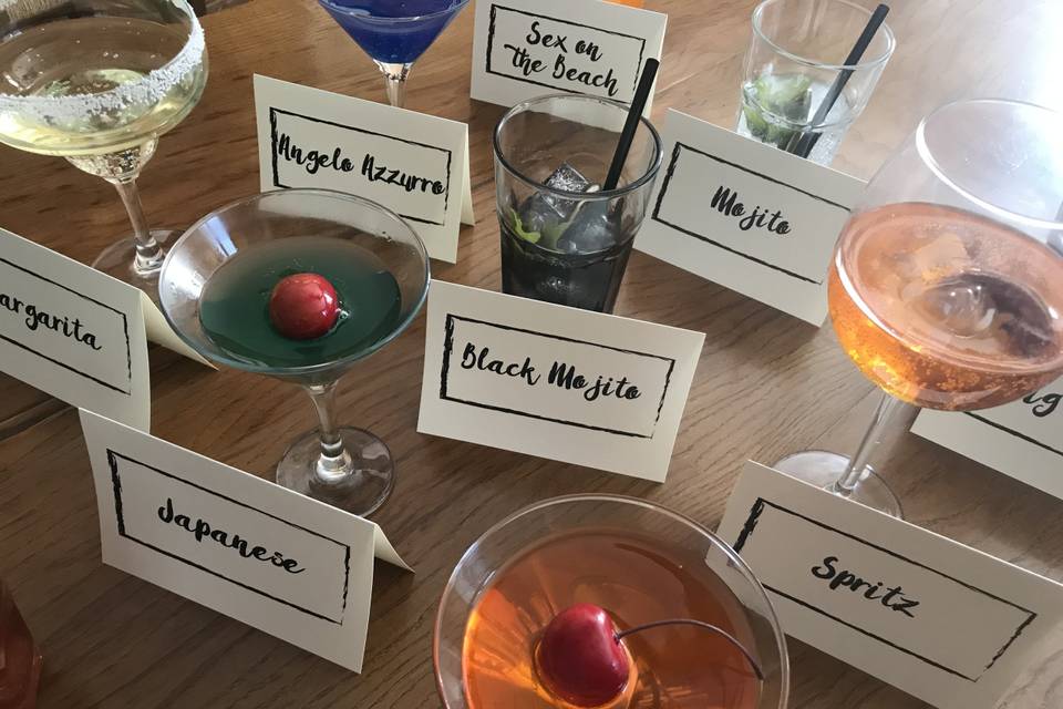 Tableau cocktails