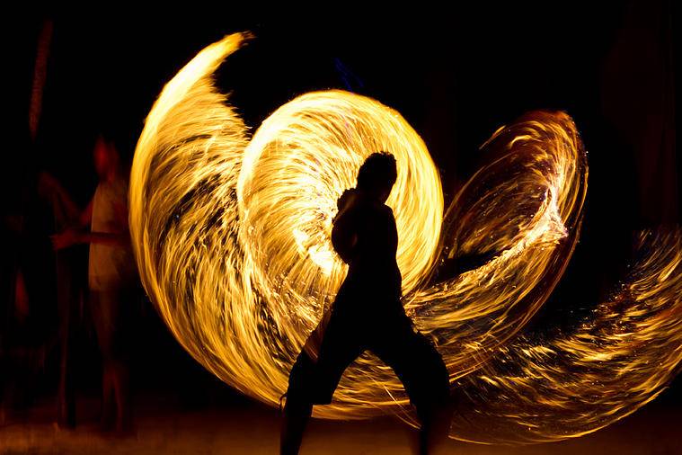 Whirling Fire Show