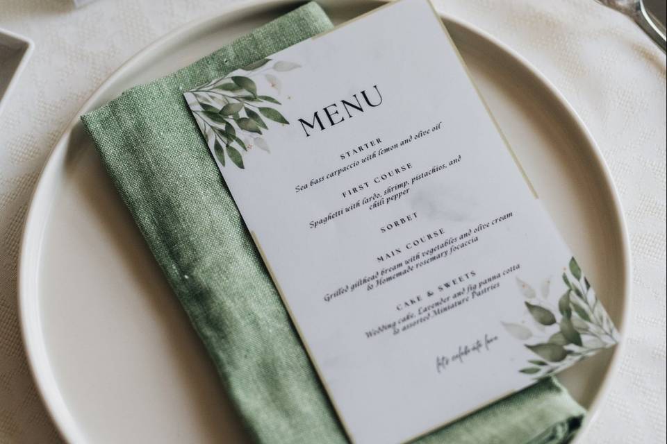 Menu' & Segnaposto