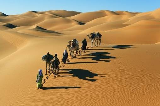 A spasso ne deserto del Sahara