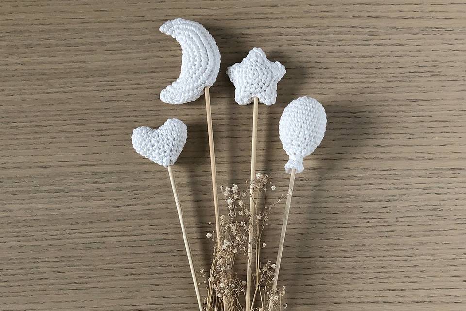 Cake topper crochet