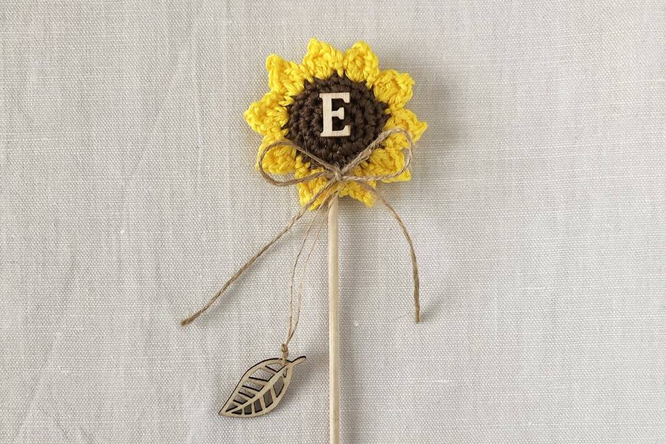 Cake topper girasole