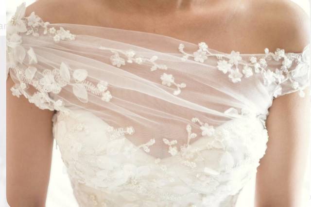 Dettagli abito sposa