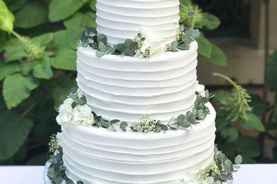 Green & white cake 2016
