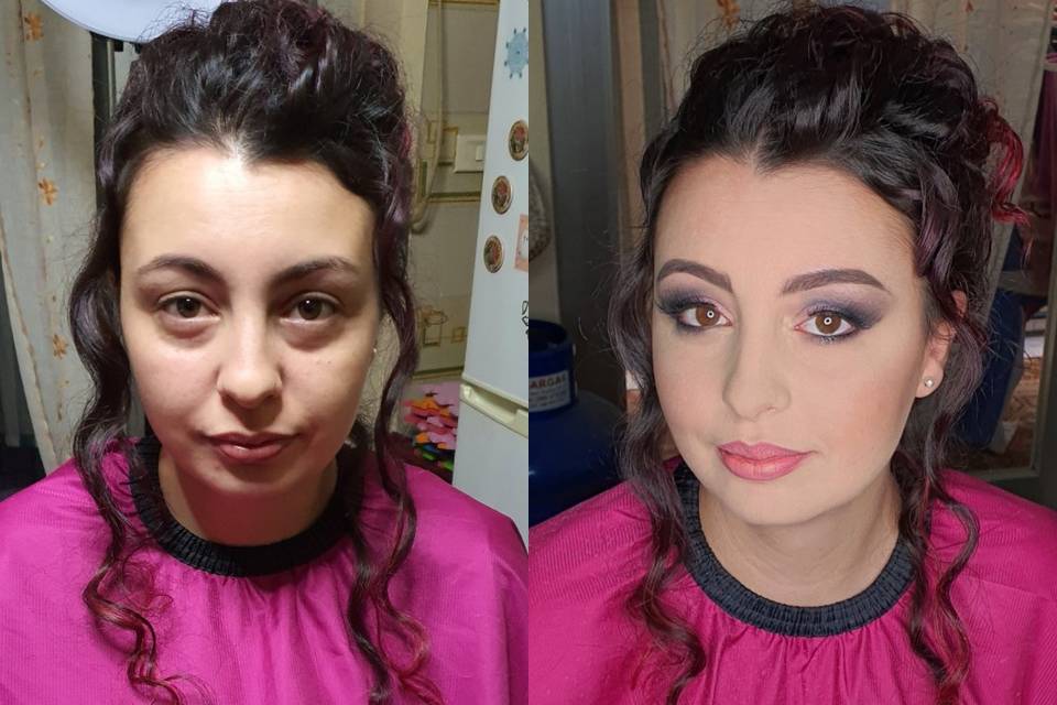 Makeup cerimonia Prima e dopo