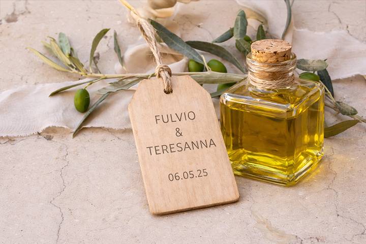 Tag per bomboniere olio