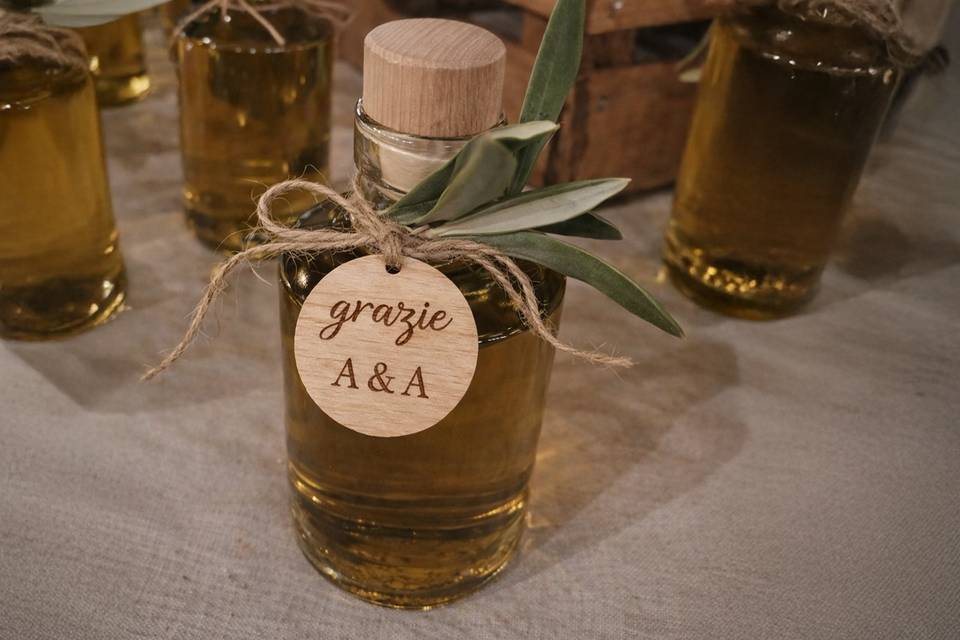 Tag per bomboniere olio