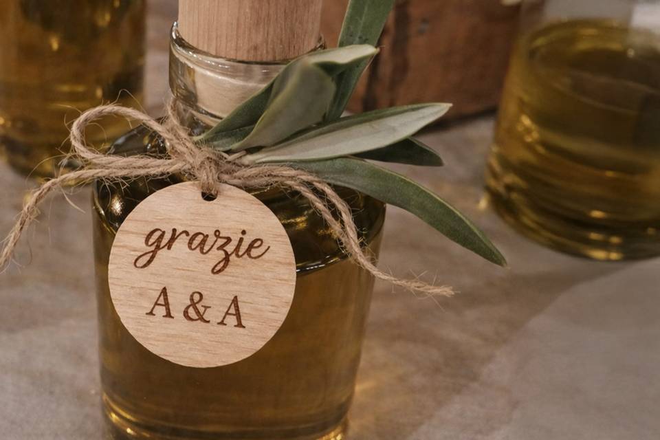 Tag per bomboniere olio