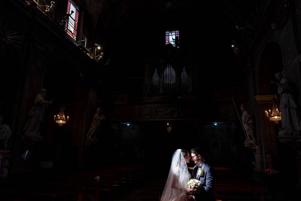 In chiesa prima dell'uscita