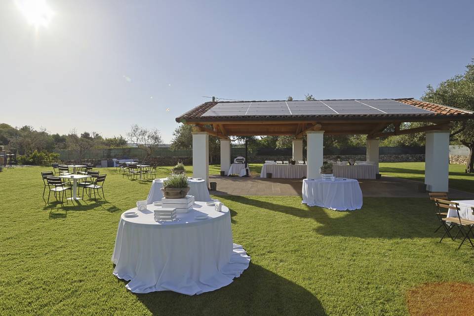 Il giardino con veranda