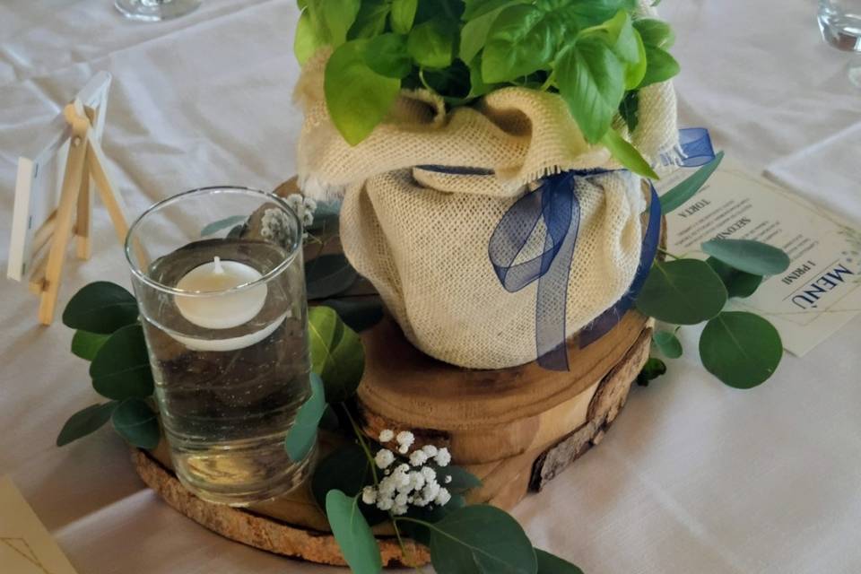 Centrotavola green e aromatica