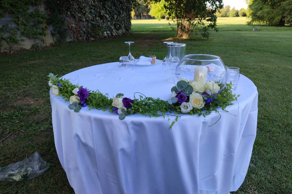 Bordura per tavolo sposi