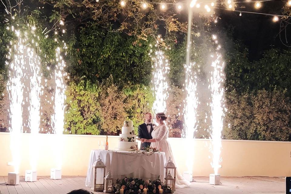 Fontane di luci matrimonio