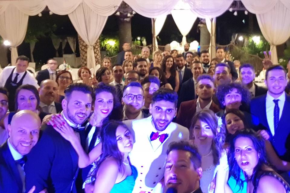 Selfie evento matrimonio