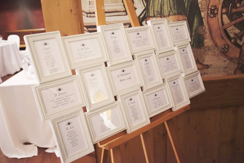 Tableaux de mariage Castelbrando