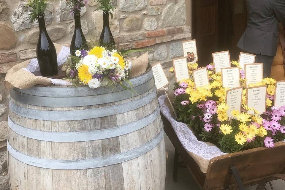 Allestimento tenuta vinicola