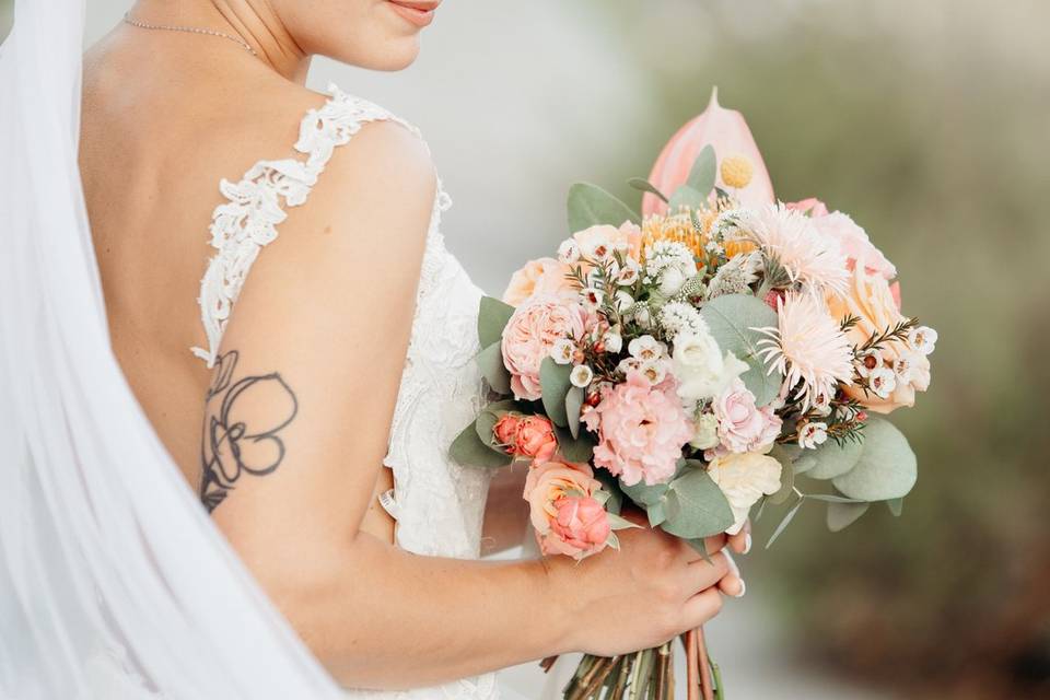 Io, l'abito e il bouquet