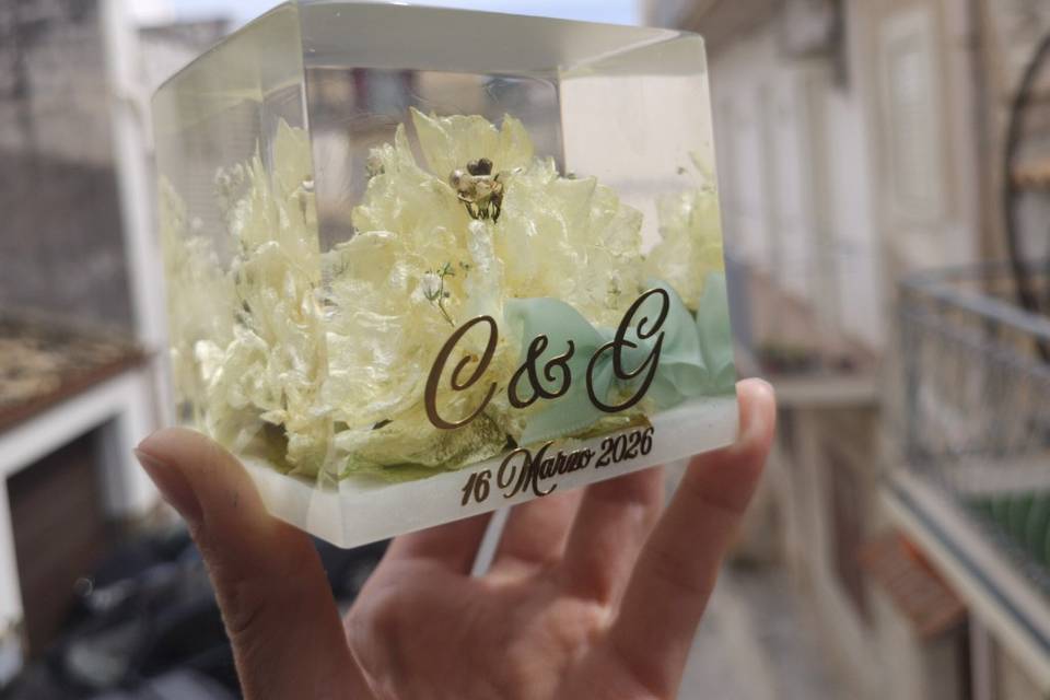 Cubo 8x8 con Bouquet