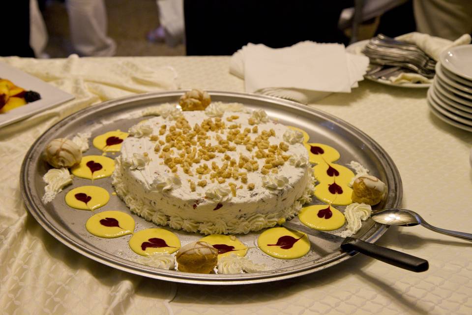 Buffet in piscina