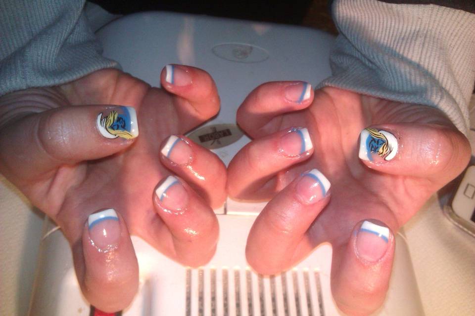 Gel e nail art puffetta