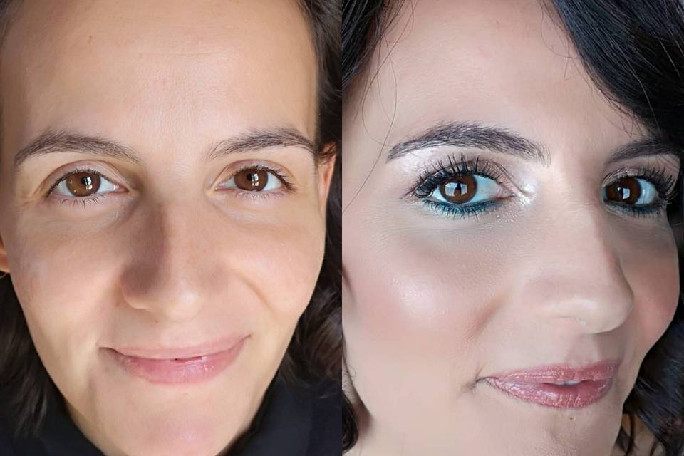 Prima e dopo makeup