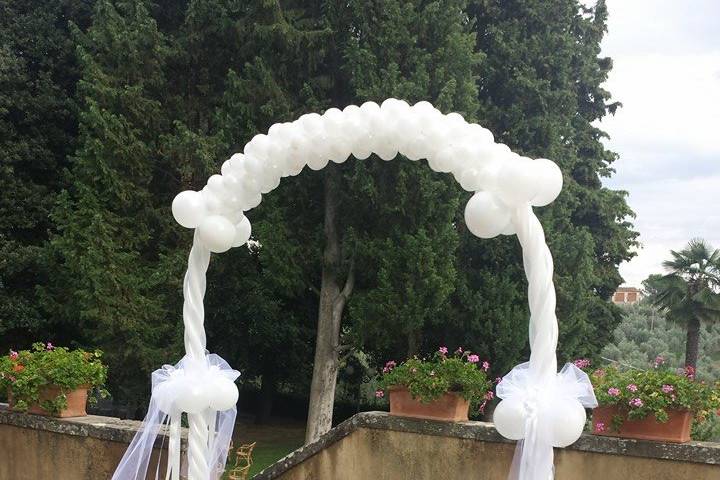 Arco con palloncini