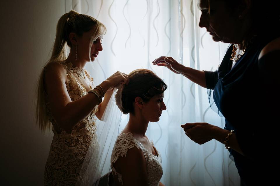 Preparazione sposa