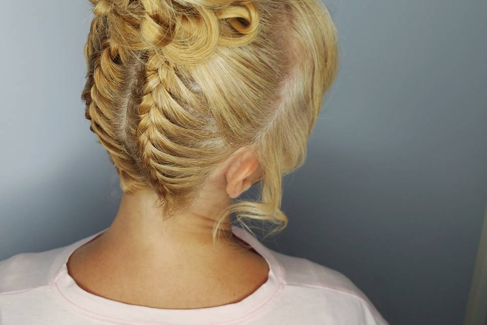 Braids posteriori e chignon al