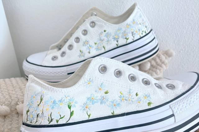 Fiori con base brillantinata
