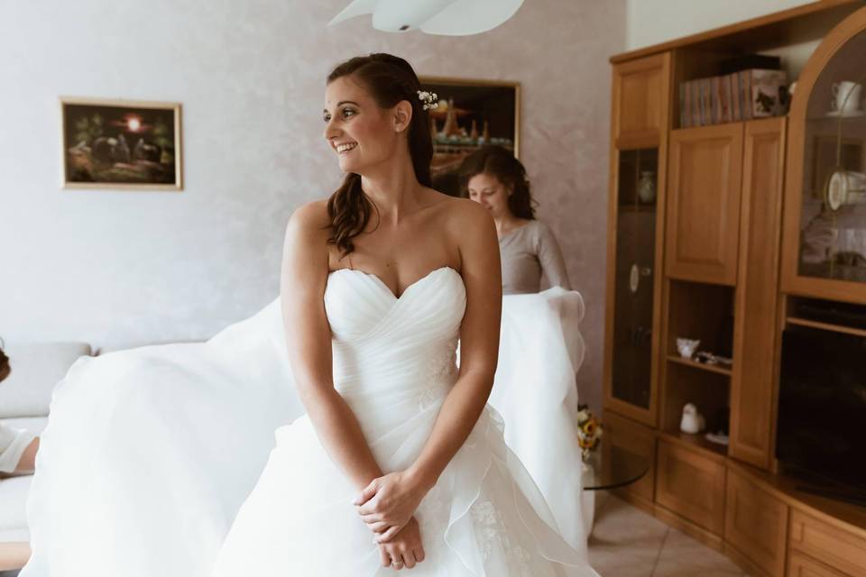 Preparazione sposa