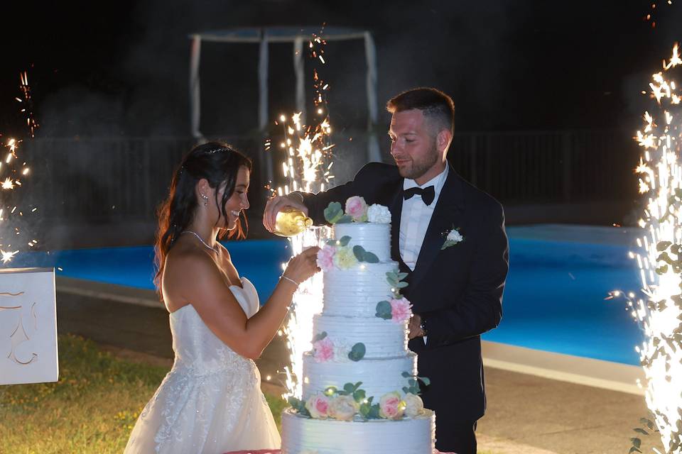 Torta in piscina