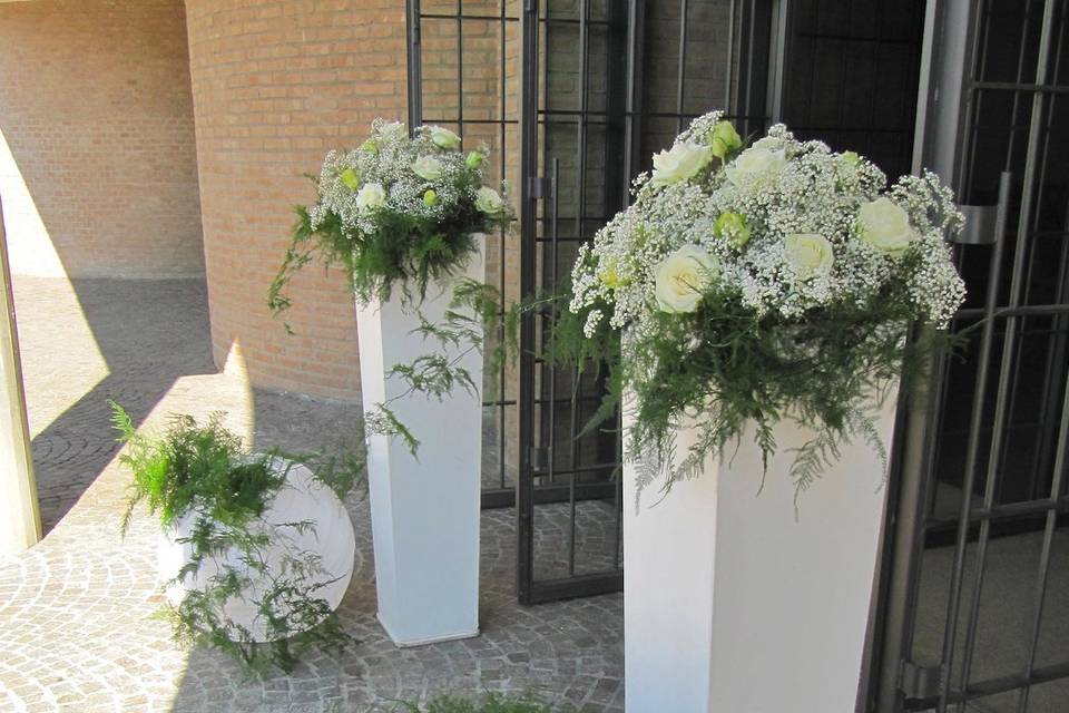 Bouquet lilla e avorio